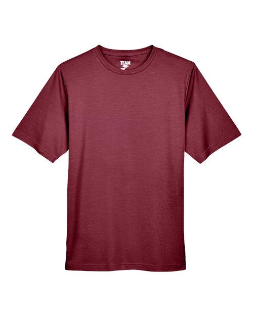 Team 365 TT11H Men's Sonic Heather Performance T-Shirt #color_SP MAROON HTHR