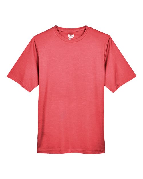 Team 365 TT11H Men's Sonic Heather Performance T-Shirt #color_SP RED HEATHER