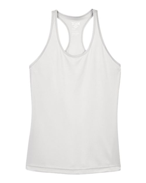 Team 365 TT11WRC Ladies' Zone Performance Racerback Tank #color_SPORT SILVER