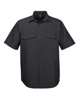 Harriton M580 Men's Key West Short-Sleeve Performance Staff Shirt #color_BLACK