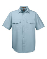 Harriton M580 Men's Key West Short-Sleeve Performance Staff Shirt #color_CLOUD BLUE