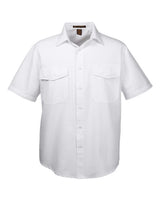 Harriton M580 Men's Key West Short-Sleeve Performance Staff Shirt #color_WHITE