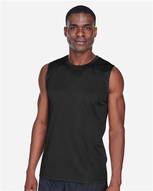 Team 365 TT11M Men's Zone Performance Muscle T-Shirt #color_BLACK