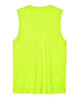 Team 365 TT11M Men's Zone Performance Muscle T-Shirt #color_SAFETY YELLOW
