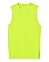 Team 365 TT11M Men's Zone Performance Muscle T-Shirt #color_SAFETY YELLOW