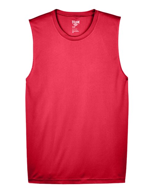 Team 365 TT11M Men's Zone Performance Muscle T-Shirt #color_SPORT RED
