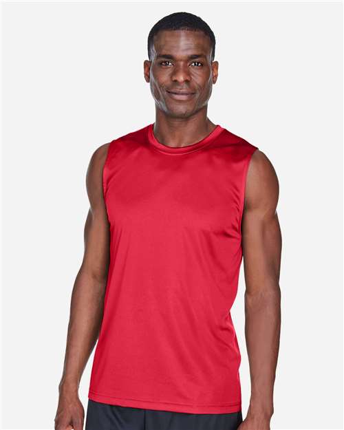 Team 365 TT11M Men's Zone Performance Muscle T-Shirt #color_SPORT RED