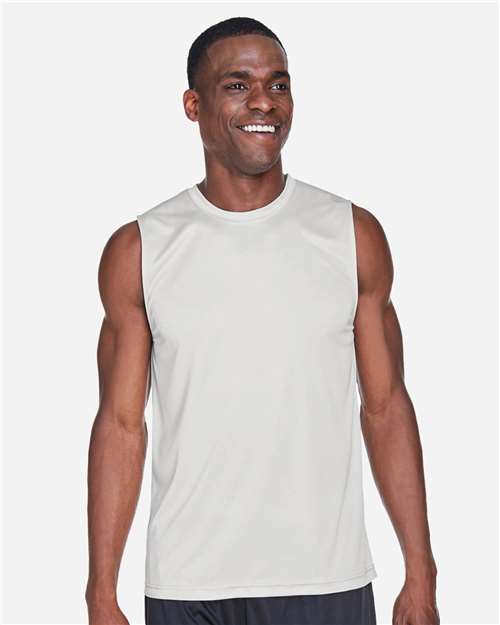 Team 365 TT11M Men's Zone Performance Muscle T-Shirt #color_SPORT SILVER