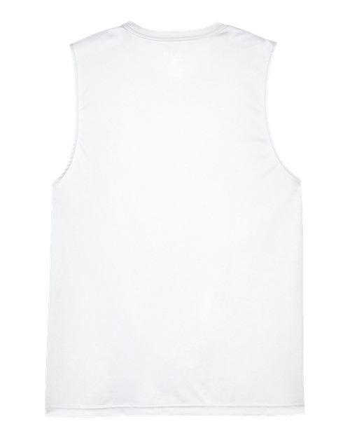 Team 365 TT11M Men's Zone Performance Muscle T-Shirt #color_WHITE