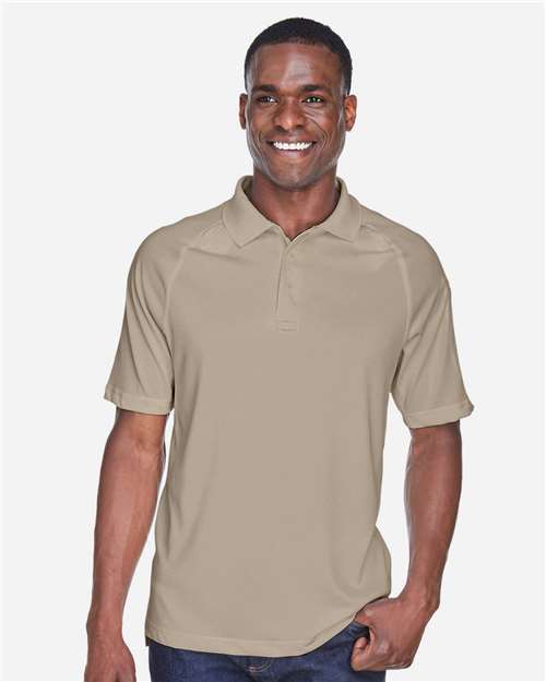 Harriton M211 Adult Tactical Performance Polo #color_DESERT KHAKI