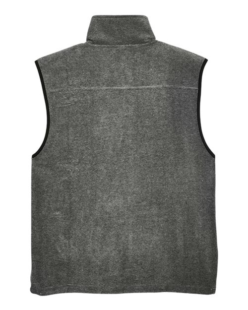 Harriton M985 Adult 8 oz. Fleece Vest #color_CHARCOAL