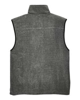 Harriton M985 Adult 8 oz. Fleece Vest #color_CHARCOAL