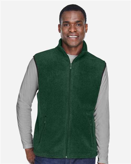 Harriton M985 Adult 8 oz. Fleece Vest #color_HUNTER