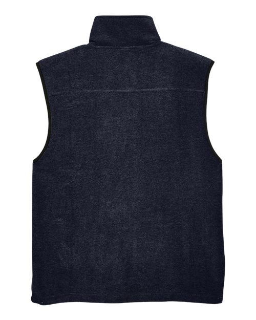 Harriton M985 Adult 8 oz. Fleece Vest #color_NAVY