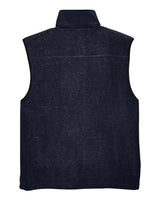 Harriton M985 Adult 8 oz. Fleece Vest #color_NAVY