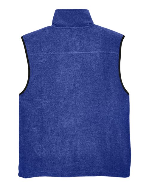 Harriton M985 Adult 8 oz. Fleece Vest #color_TRUE ROYAL