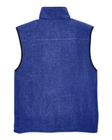 Harriton M985 Adult 8 oz. Fleece Vest #color_TRUE ROYAL
