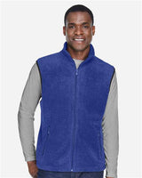 Harriton M985 Adult 8 oz. Fleece Vest #color_TRUE ROYAL