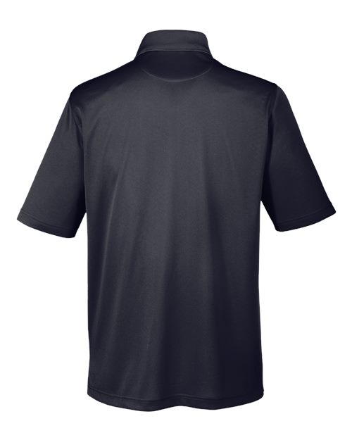 Harriton M348P Men's Advantage Snag Protection Plus IL Pocket Polo #color_BLACK