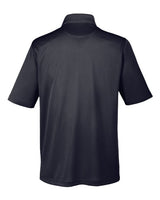 Harriton M348P Men's Advantage Snag Protection Plus IL Pocket Polo #color_BLACK
