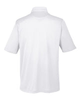 Harriton M348P Men's Advantage Snag Protection Plus IL Pocket Polo #color_WHITE