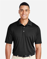 Team 365 TT51 Men's Zone Performance Polo #color_BLACK