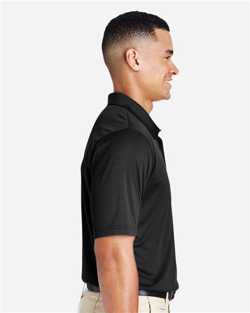 Team 365 TT51 Men's Zone Performance Polo #color_BLACK