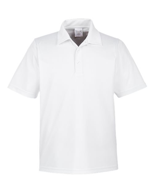 Team 365 TT51 Men's Zone Performance Polo #color_WHITE