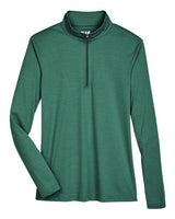 Team 365 TT31HW Ladies' Zone Sonic Heather Performance Quarter-Zip #color_SP FOREST HTHR