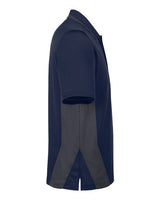 Harriton M386 Men's Flash Snag Protection Plus IL Colorblock Polo #color_DK NAVY/ DK CHRC