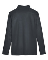 Harriton M748 Men's Advantage Snag Protection Plus IL Quarter-Zip #color_DARK CHARCOAL