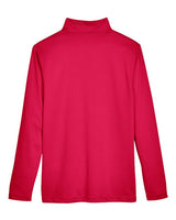Harriton M748 Men's Advantage Snag Protection Plus IL Quarter-Zip #color_RED