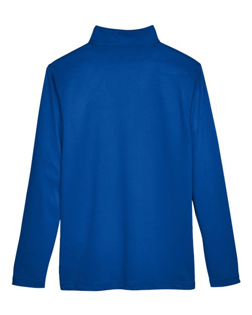 Harriton M748 Men's Advantage Snag Protection Plus IL Quarter-Zip #color_TRUE ROYAL
