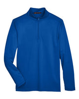 Harriton M748 Men's Advantage Snag Protection Plus IL Quarter-Zip #color_TRUE ROYAL