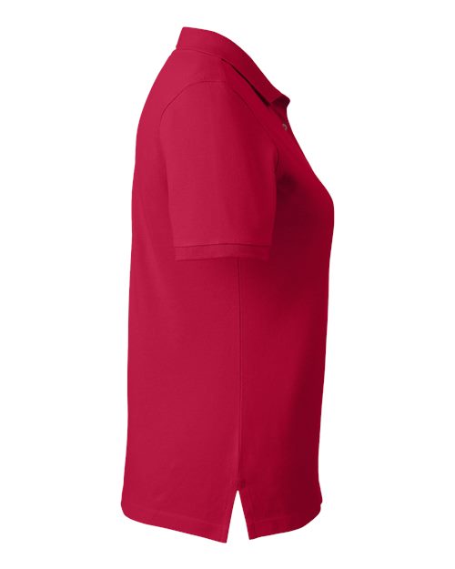 Harriton M200W Ladies' 6 oz. Ringspun Cotton Piqu Short-Sleeve Polo #color_RED