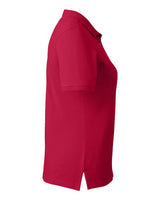 Harriton M200W Ladies' 6 oz. Ringspun Cotton Piqu Short-Sleeve Polo #color_RED