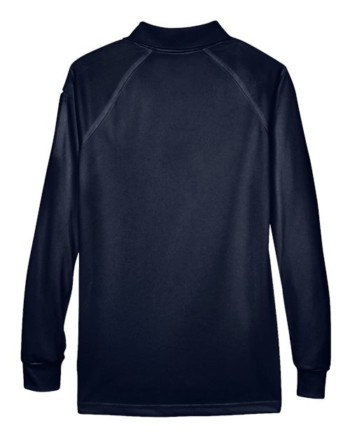 Harriton M211LW Ladies' Advantage Snag Protection Plus Long-Sleeve Tactical Polo #color_DARK NAVY