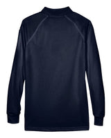 Harriton M211LW Ladies' Advantage Snag Protection Plus Long-Sleeve Tactical Polo #color_DARK NAVY