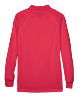 Harriton M211LW Ladies' Advantage Snag Protection Plus Long-Sleeve Tactical Polo #color_RED
