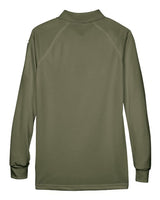 Harriton M211LW Ladies' Advantage Snag Protection Plus Long-Sleeve Tactical Polo #color_TACTICAL GREEN