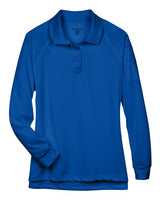 Harriton M211LW Ladies' Advantage Snag Protection Plus Long-Sleeve Tactical Polo #color_TRUE ROYAL