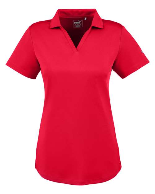 Puma Golf 596800 Ladies' Icon Golf Polo #color_HIGH RISK RED