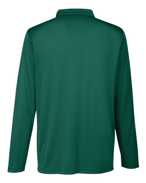 Team 365 TT51L Men's Zone Performance Long Sleeve Polo #color_SPORT FOREST