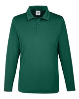 Team 365 TT51L Men's Zone Performance Long Sleeve Polo #color_SPORT FOREST