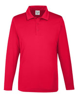 Team 365 TT51L Men's Zone Performance Long Sleeve Polo #color_SPORT RED