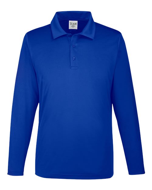 Team 365 TT51L Men's Zone Performance Long Sleeve Polo #color_SPORT ROYAL