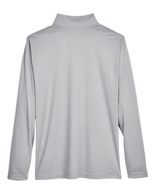 Team 365 TT31H Men's Zone Sonic Heather Performance Quarter-Zip #color_ATHLETIC HEATHER