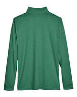 Team 365 TT31H Men's Zone Sonic Heather Performance Quarter-Zip #color_SP FOREST HTHR