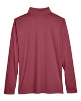 Team 365 TT31H Men's Zone Sonic Heather Performance Quarter-Zip #color_SP MAROON HTHR