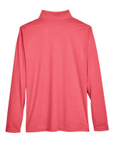 Team 365 TT31H Men's Zone Sonic Heather Performance Quarter-Zip #color_SP RED HEATHER